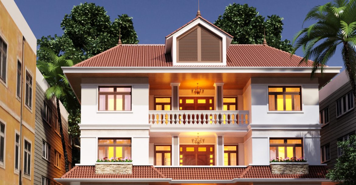 Phối cảnh mặt trước (view 02)