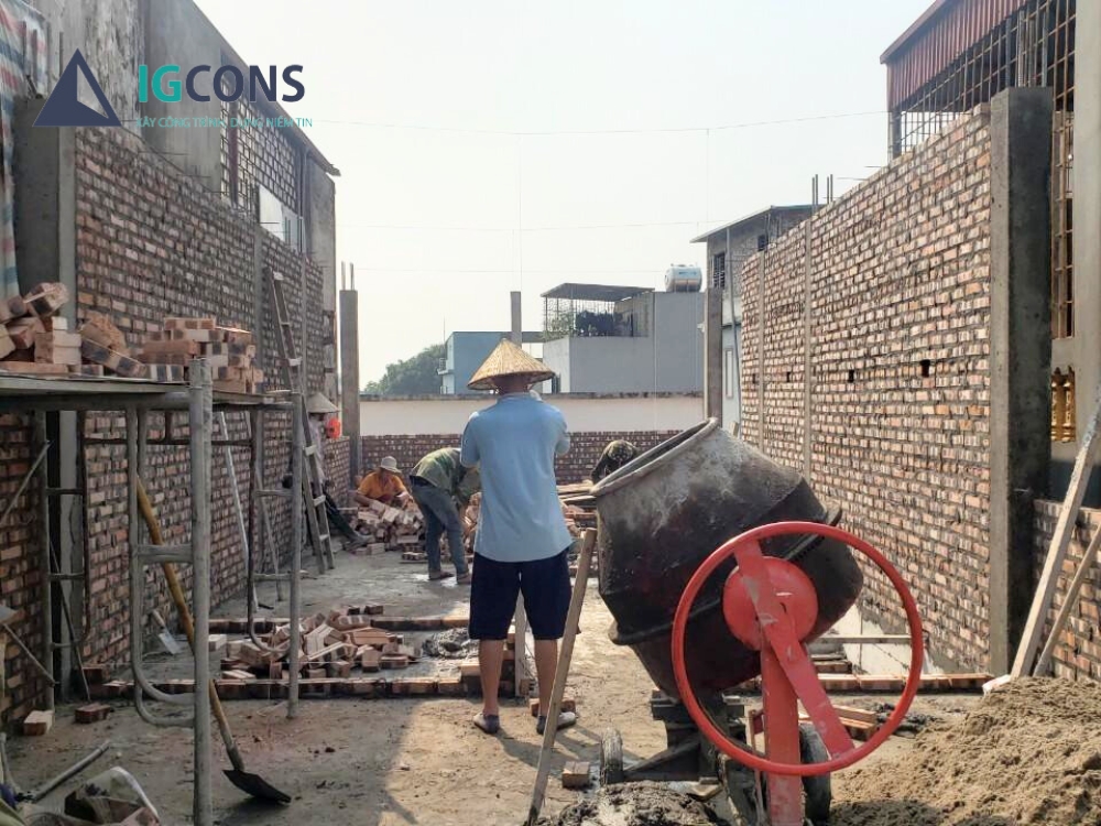 Chi phí nhân công là loại chi phí không thể thiếu trong bảng báo giá xây nhà trọn gói 