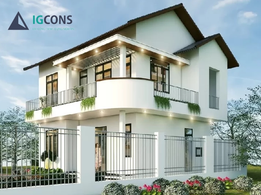 Đặc điểm thiết kế nhà 2 tầng mái thái 80m2