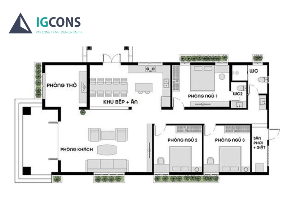 Bản vẽ xây dựng nhà cấp 4 giá 500 triệu