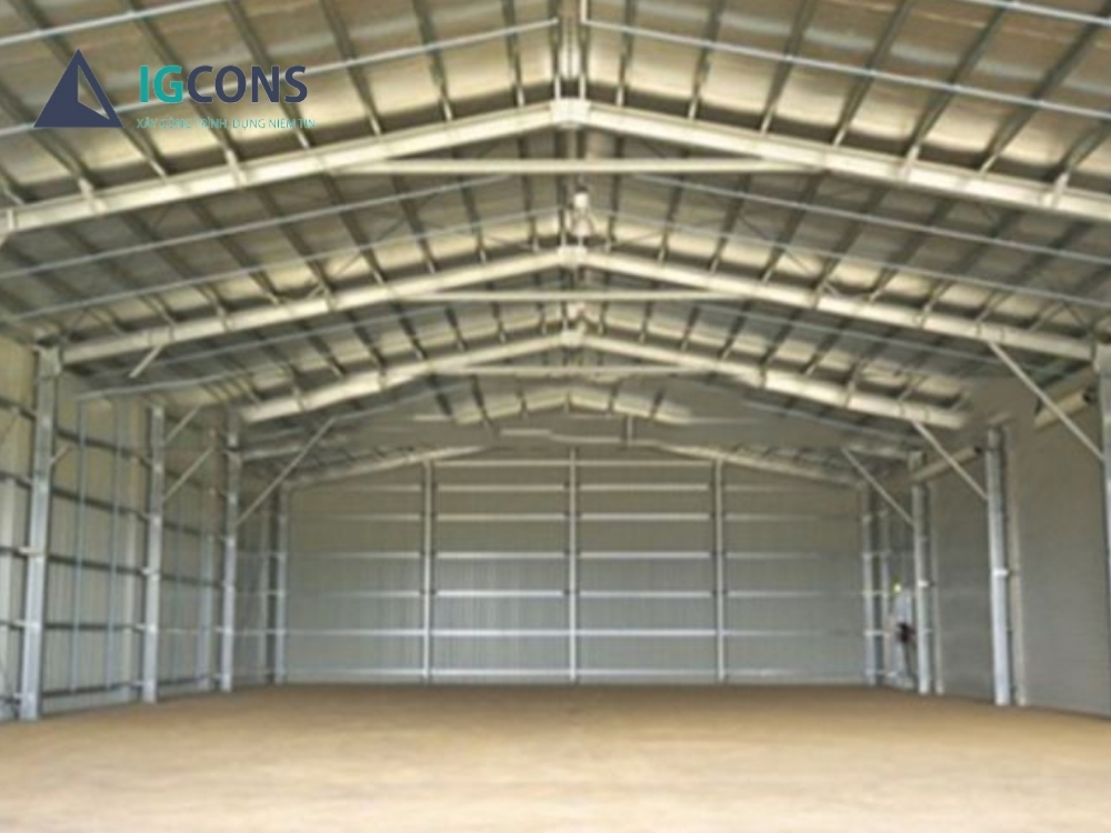 Nhà xưởng 200m2 mẫu số 3