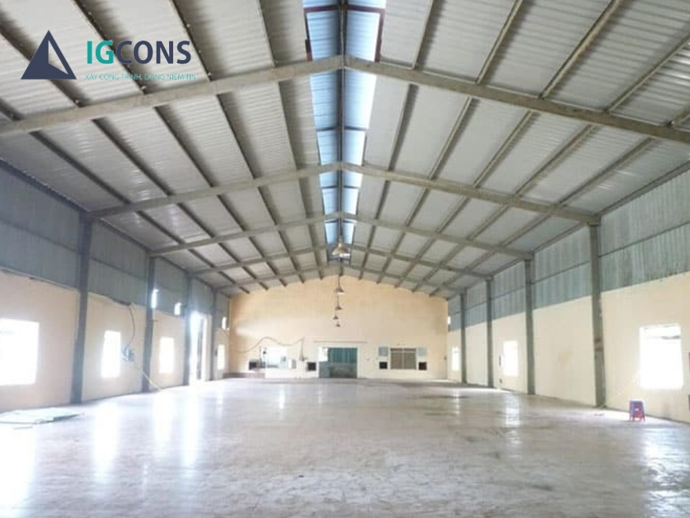 Nhà xưởng 300m2 mẫu số 3