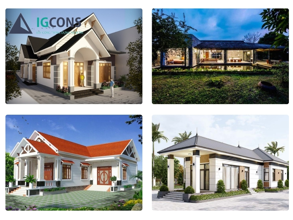 Bản vẽ nhà cấp 4 2 phòng ngủ 100m2