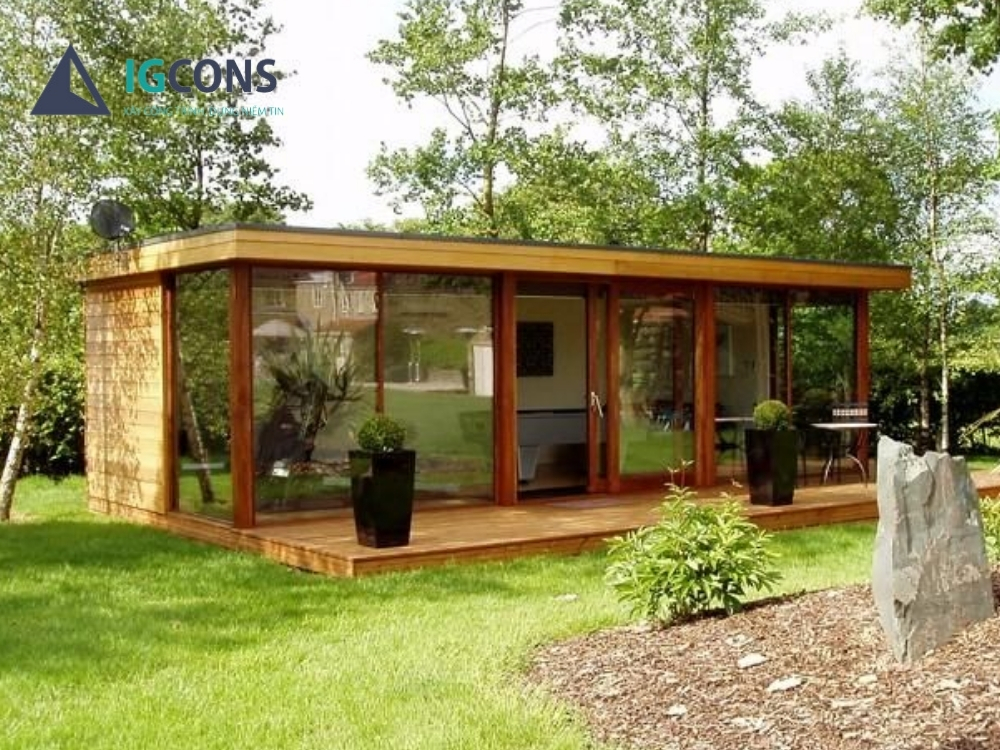 Mẫu nhà vườn cấp 4 phong cách bungalow số 1