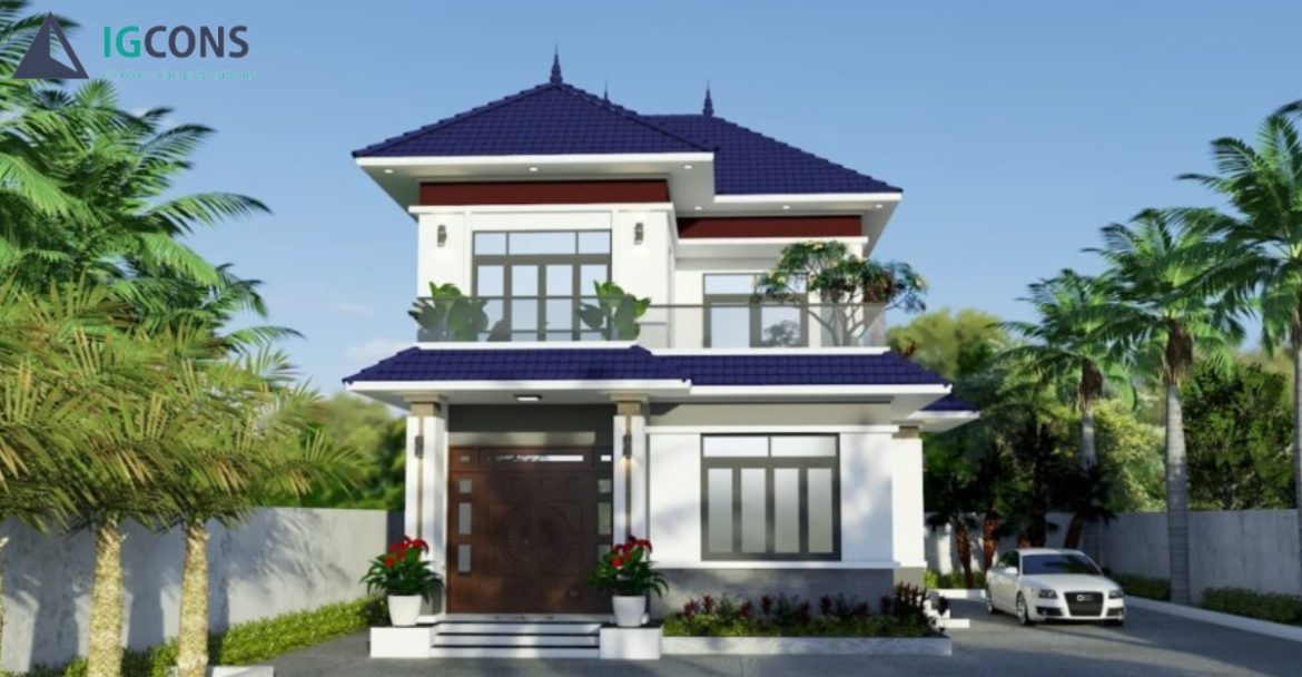 mẫu nhà 10x10 2 tầng đẹp