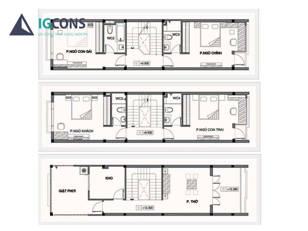 Lựa chọn các bản vẽ chi tiết để thi công