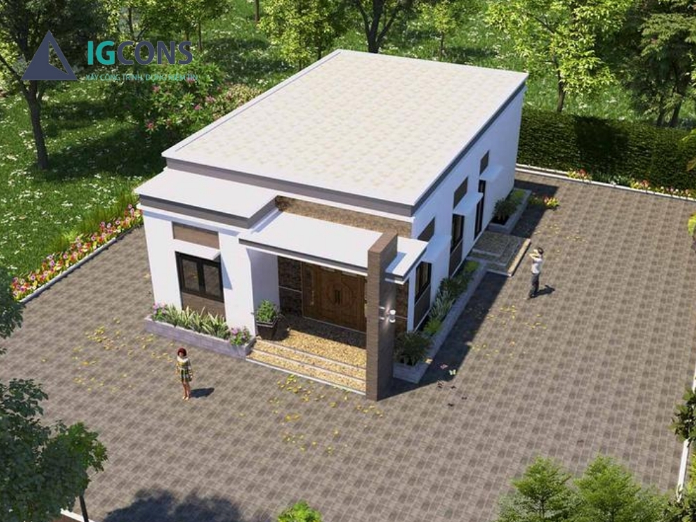 Nhà 90m2 1 tầng mái bằng số 1