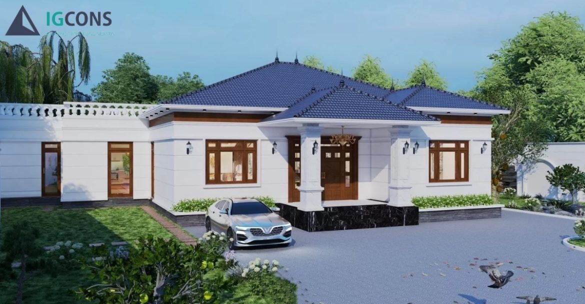 xây nhà 1 tầng 100m2 hết bao nhiêu tiền