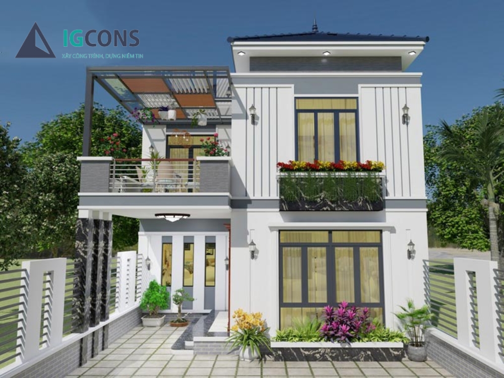 Đặc điểm nổi bật nhà 2 tầng 70m2