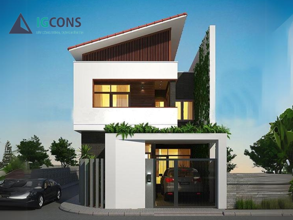 Nhà 2 tầng 4 phòng ngủ 70m2 mẫu số 3