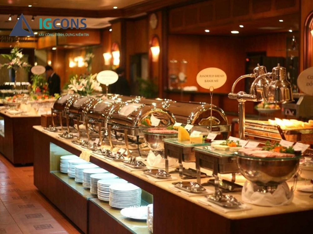 Mẫu thiết kế nhà hàng buffet số 2