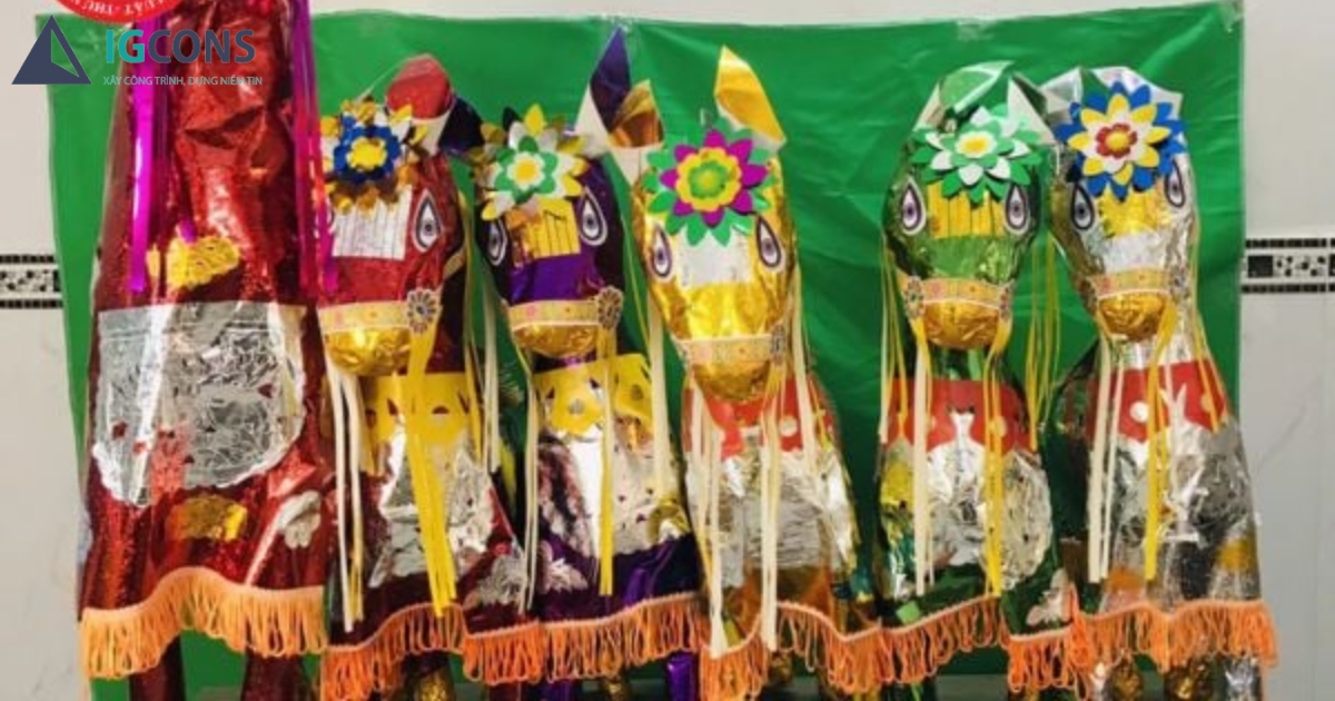 Cách cúng bày ngựa tạ đất