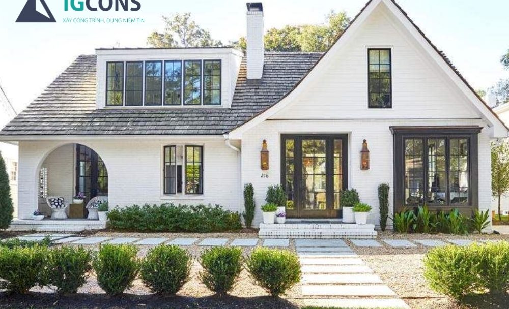 Nhà kiểu Mỹ cổ điển dành cho không gian lớn