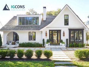 Nhà kiểu Mỹ cổ điển dành cho không gian lớn