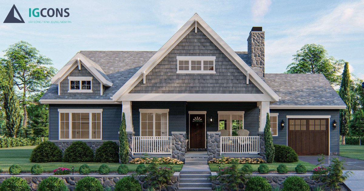 Xây nhà kiểu mỹ ở việt nam