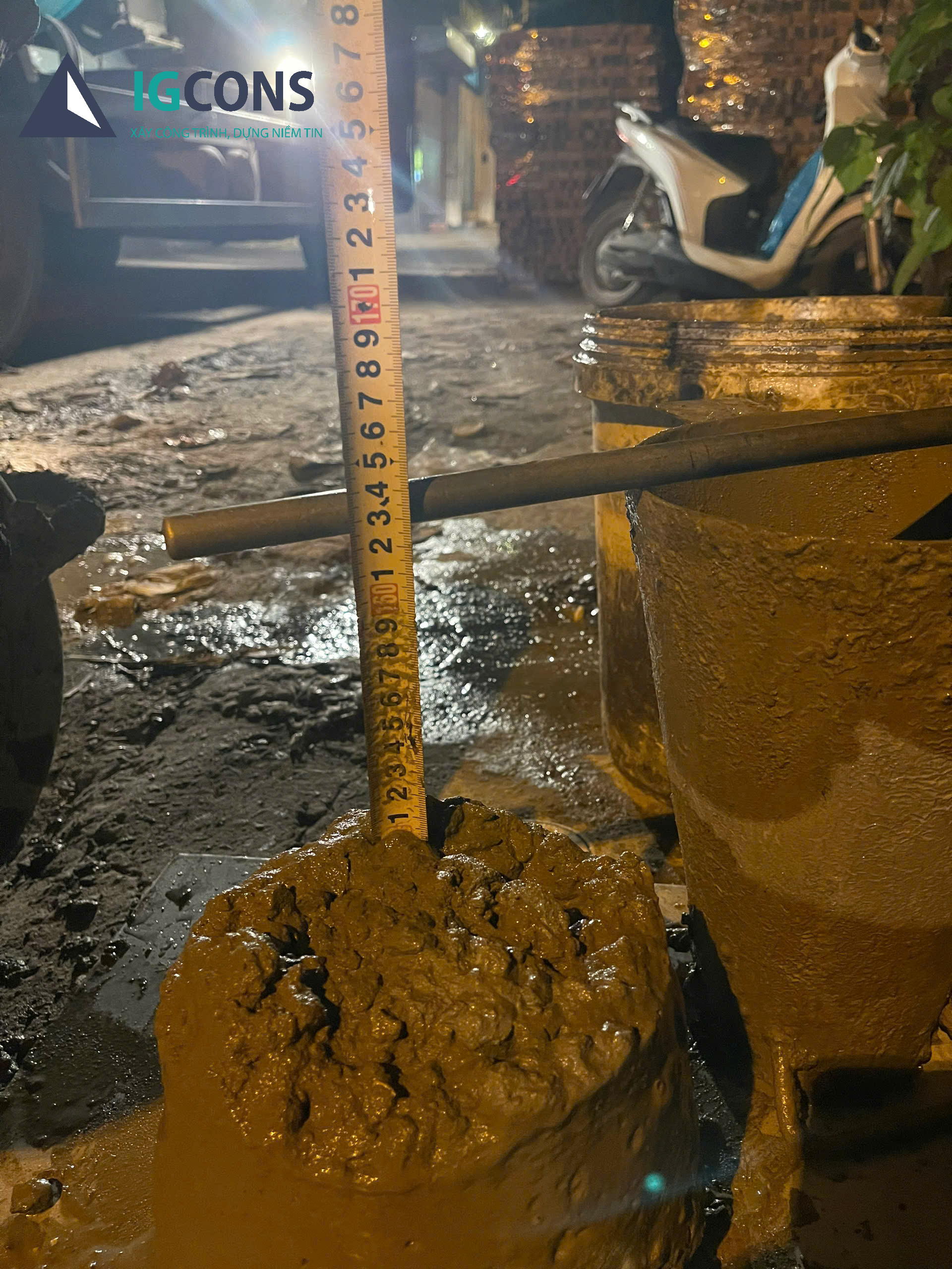 Kiểm tra dung tích bê tông