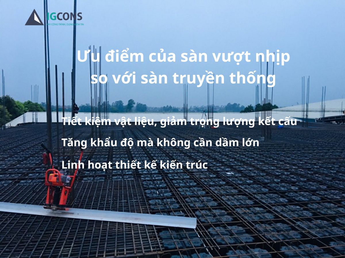 ưu điểm sàn vượt nhịp