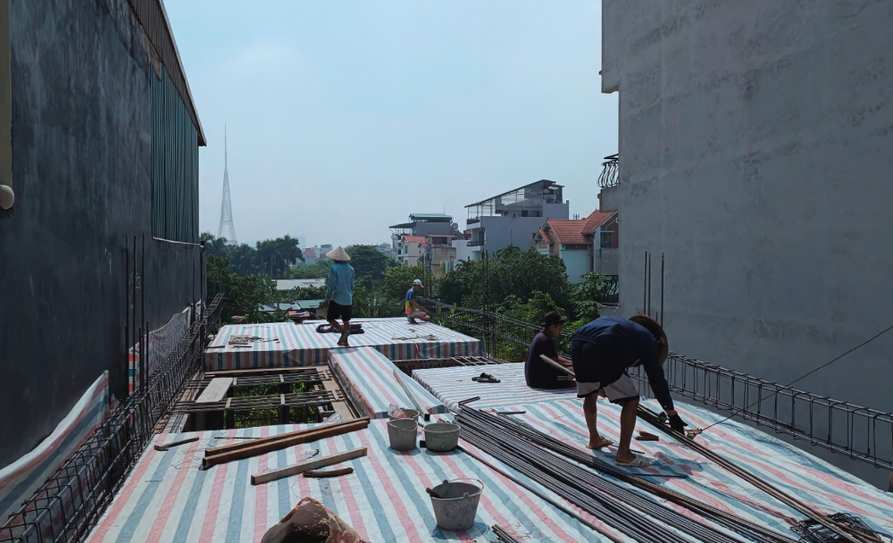chuẩn bị xây nhà