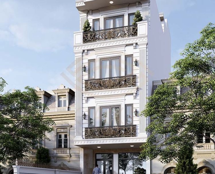 nhà 4 tầng 1 tum